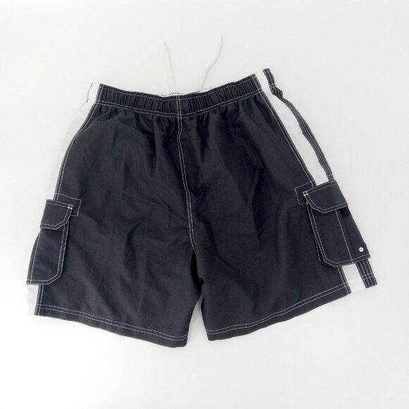 Island Planet Black Swim Trunks - Picture 6 of 11